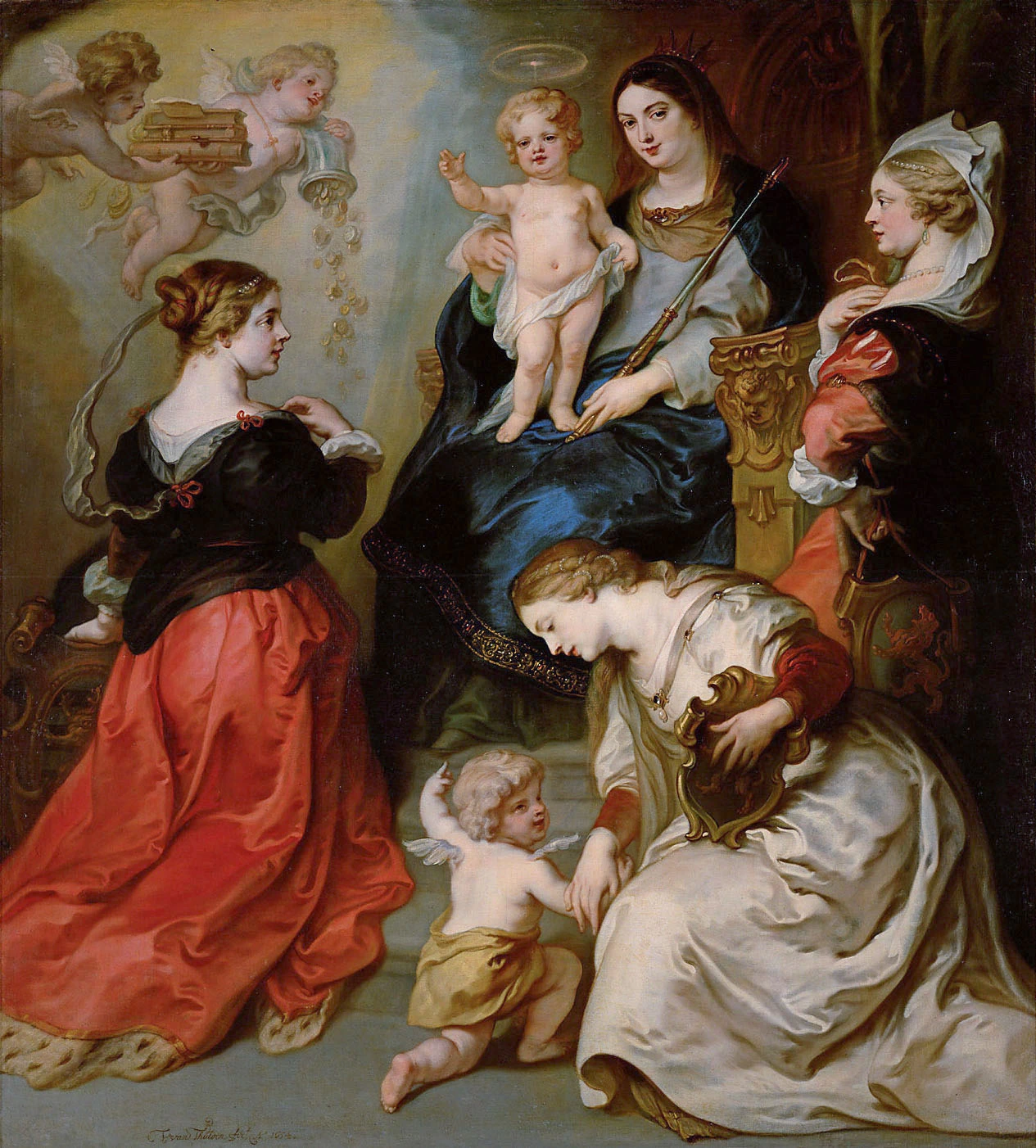 Le province del Brabante, dell'Hainaut e delle Fiandre rendono omaggio alla Madonna - Kunsthistorisches Museum, Vienna